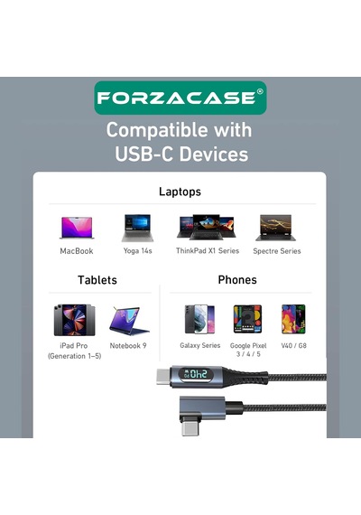 240w Pd Typec Led Ekranlı 8k60hz 40gbps Data Ve Şarj Kablo-fc896