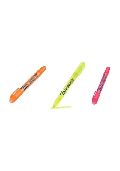 Amos Dry Highlighter Fosforlu Kalem 3 Renk
