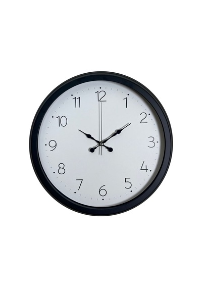 Pure Time Black 40 Cm Metal Duvar Saati Siyah