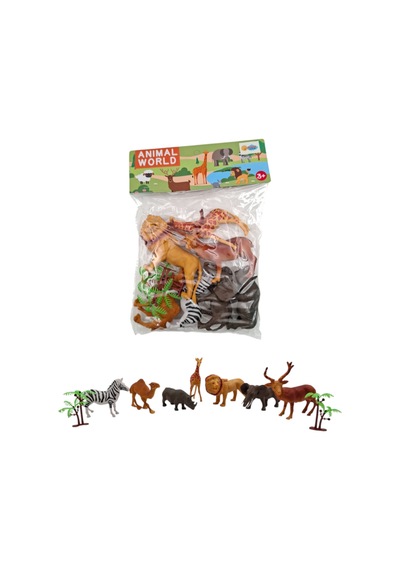 Duman Oyuncak Animal World Safari Vahşi Hayvanlar Figür Seti Eğitici Oyuncak 3+ Yaş
