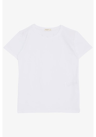 Breeze Kız Çocuk Tişört Basic 4-8 Yaş, Beyaz