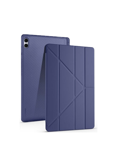 Samsung Uyumlu Galaxy Tab S11 Ultra Kılıf Tri Folding Kalem Bölmeli Standlı Arka Kapak