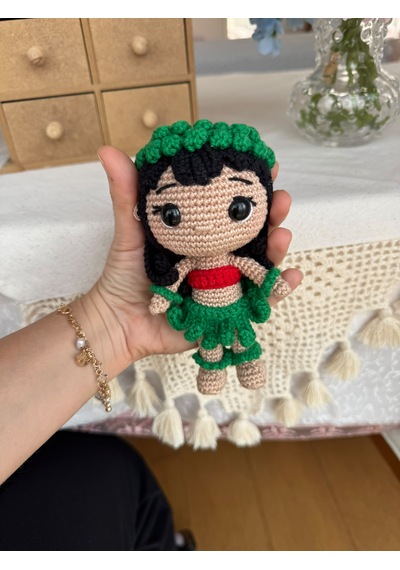Amigurumi Lilo Bebek Oyuncak 15 Cm