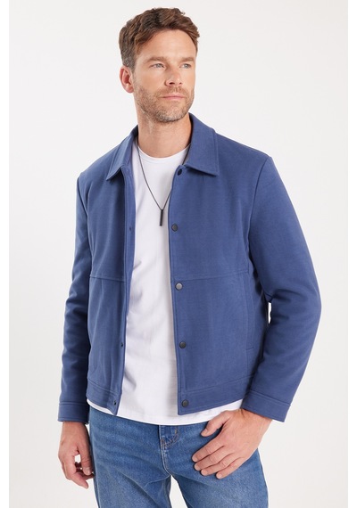 Tudors Erkek Slim Fit Dar Kesim Çift Cepli Çıtçıt Kapamalı Lacivert Mont-46277 Lacivert Tudors Erkek Slim Fit Dar Kesim Çift Cepli Çıtçıt Kapamalı Lacivert Mont-46277 Lacivert
