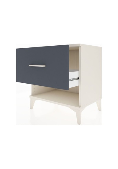 Hyperion Komodin Tek Çekmeceli 60x44x64 Aytaşı-antrasit Aytaşı