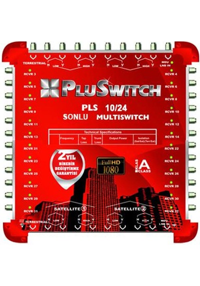 Uydu Santral 10/24 Sonlu Pluswitch Astracom