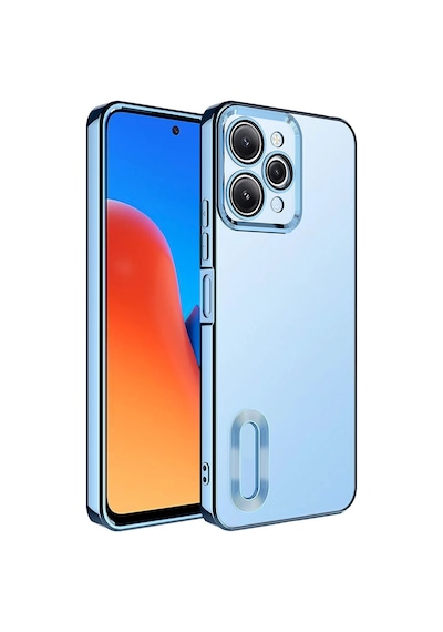 Xiaomi Redmi 12 Kılıf Kamera Lens Korumalı Logo Gösteren İnce Hafif Pazarplus Siyah