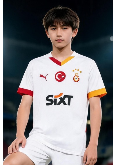 Puma Galatasaray 2024/2025 Çocuk Deplasman Forması 77966002 Beyaz Gönderilecek