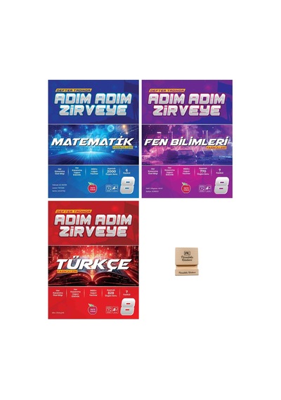 Newton Lgs 8. Sınıf Adım Adım Zirveye Matematik Fen Ve Türkçe Fasikülleri 3lü Set + Telefon Standı