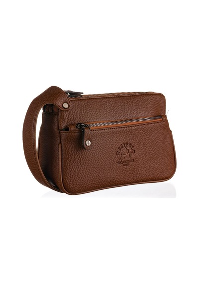 Westpolo Vegan Deri Unisex El Çantası Portföy - 6054 Fındık Kahverengi