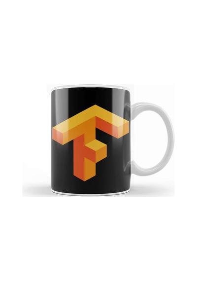 Tensorflow Logo 01 Kupa Bardak Porselen Karışık