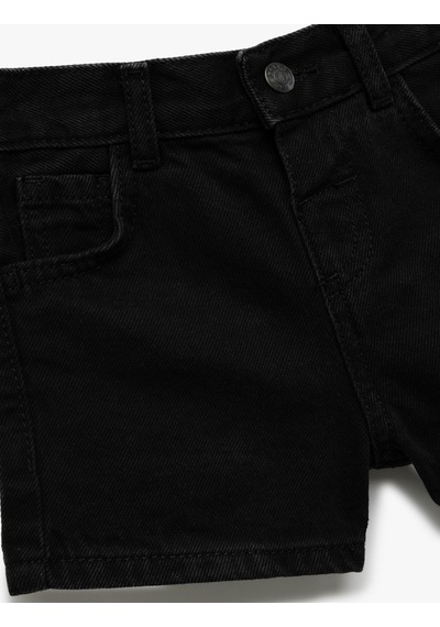 Koton Pamuklu Cep Detaylı Basic Denim Şort Siyah 5smg40015ad Siyah Koton Pamuklu Cep Detaylı Basic Denim Şort Siyah 5smg40015ad Siyah