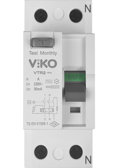 Viko 2X40 Amper 30Ma Kaçak Akım Rölesi Vtr2-4030