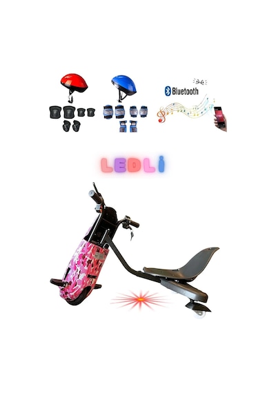 Citymate Drift Car Elektrikli Kaykay Bluetooth Dirift Kar Hoverboard Scooter + Koruma Ekipmanı D05