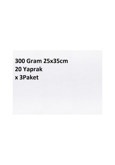 Bigpoint Suluboya Kağıdı 300 Gram 25x35cm - 20 Yaprak X 3 Paket