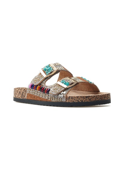 Guja Kadın Taş Detaylı Tokalı Günlük Terlik 25y 25y102-2 Z Camel Camel