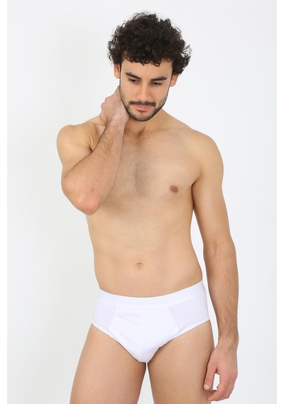 İbrahim Burak Etiler Collection Moda Çizgi Erkek Pamuk 3lü Bordo Beyaz Laci Likralı Slip 40127 Çok Renkli