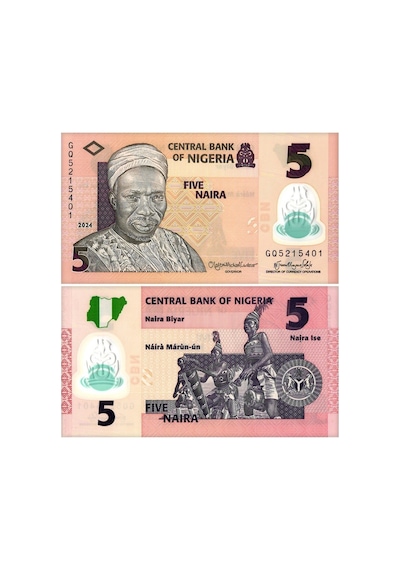 Nijerya 5-10-20-50 Naira Polimer Kağıt Para Set Çil Unc 4'lü Set Koleksiyon Para