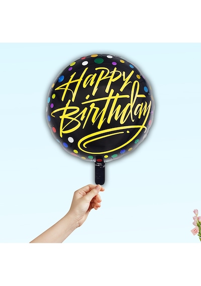 Happy Birthday Folyo Balon - 45cm Çok Renkli