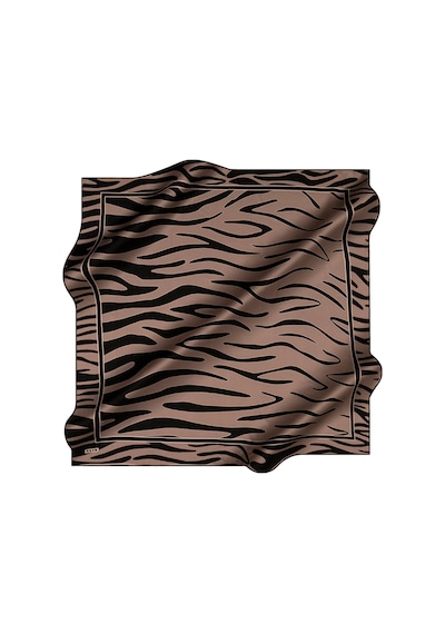 Aker Bej 100x100 İpek Krep Saten Eşarp Bej Bej