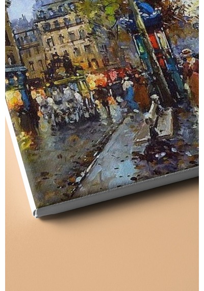 Webstyle Sayılarla Boyama Seti Kasnaklı Notre Dame'da Kitapçılar 60 X 75 Cm