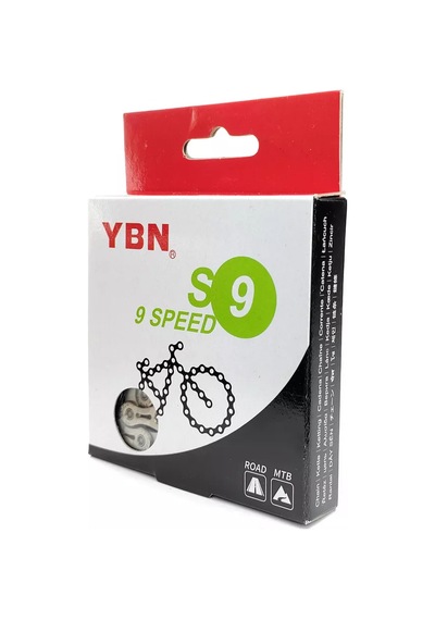 Ybn Ybn S9-rb Bisiklet Zinciri, 116 Bağlantı, 9 Vites 208980024 Gri