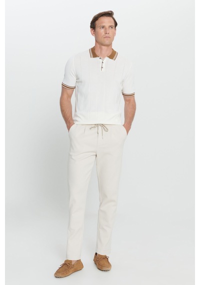 AC&Co / Altınyıldız Classics Erkek Bej Pamuklu Slim Fit Dar Kesim Yan Cepli Normal Bel Esnek Örme Pantolon Bej AC&Co / Altınyıldız Classics Erkek Bej Pamuklu Slim Fit Dar Kesim Yan Cepli Normal Bel Esnek Örme Pantolon Bej