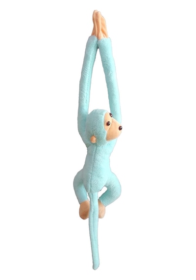 Sevimli Peluş Maymun Oyuncak . Elleri Yapışabilen 70 Cm Mor