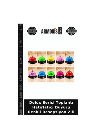 Delux Serisi Toplantı Hatırlatıcı Duyuru Renkli Resepsiyon Zili Çok Renkli