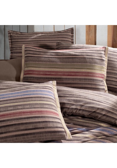 Fauna King Size Battal Boy %100 Pamuk Flanel Pazen Nevresim Takımı Kahve Kahverengi