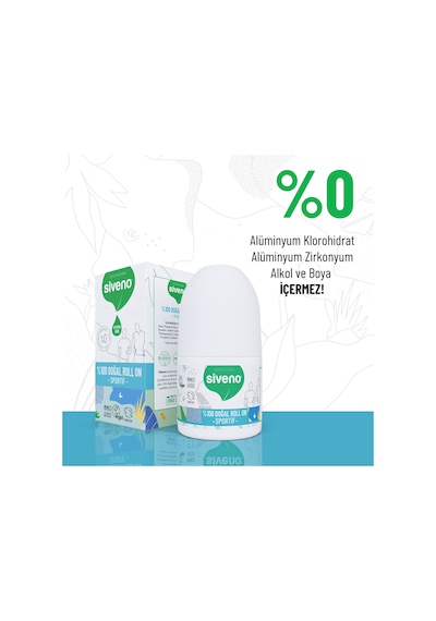Siveno Sportif Vegan Unisex Roll-On Deodorant 50 ML