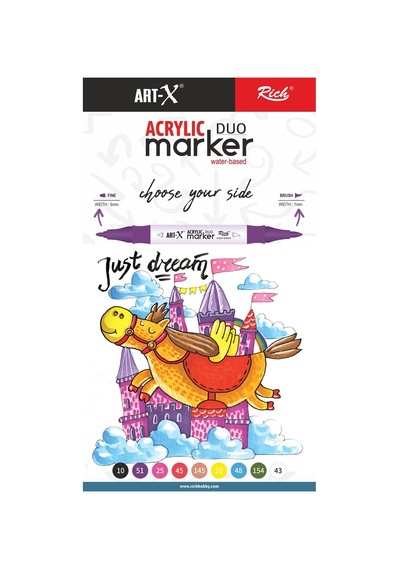 Art-x Akrilik Marker Çift Taraflı Kalem No:148