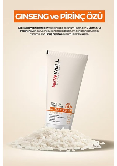 Newwel Rice &amp Ginseng Sunscreen 50spf Genel