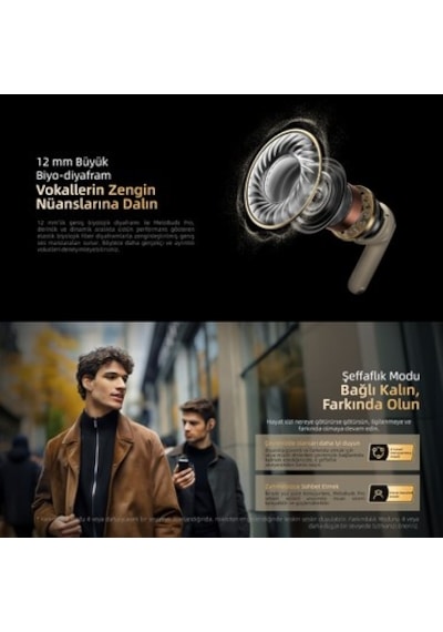 Bluetooth Kulaklık, Hi-res Ses Kalitesi Ve 6 Mikrofon İle