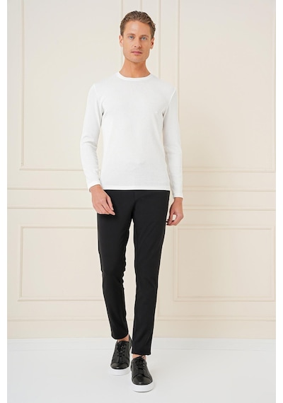Efor P 1163 Slim Fit Siyah Klasik Pantolon Siyah