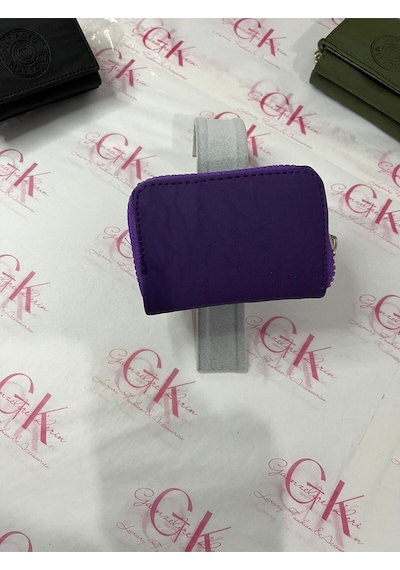 Gk Gamzelirenklerim Luxury Fashıon&accessorıes Krinkıl Mini Cüzdan Mor