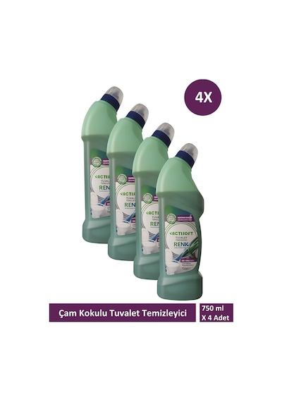 Çam Kokulu Renk Değiştiren Tuvalet Temizleyici 750 Ml X 4 Adet 99246699