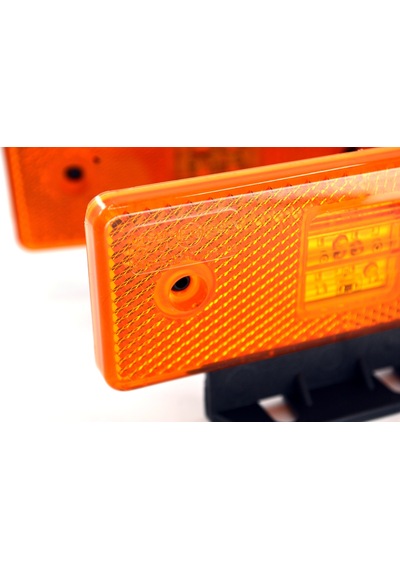 2 Adet 12v Turuncu Reflektör Dikdörtgen Ledli Side Marker Lamba