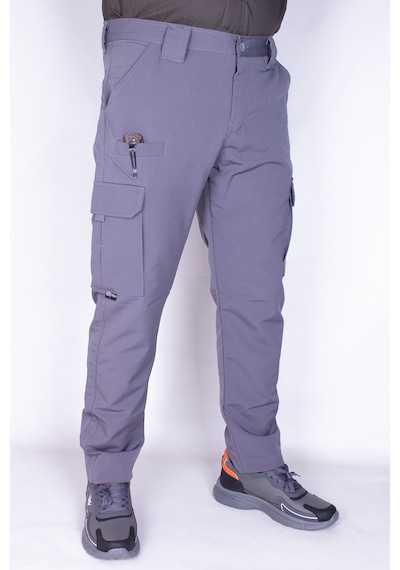 Nikbin Tactical Outdoor Taktik Pantolon Kargo Cep Likrali Yazlık -gri Renk Gri
