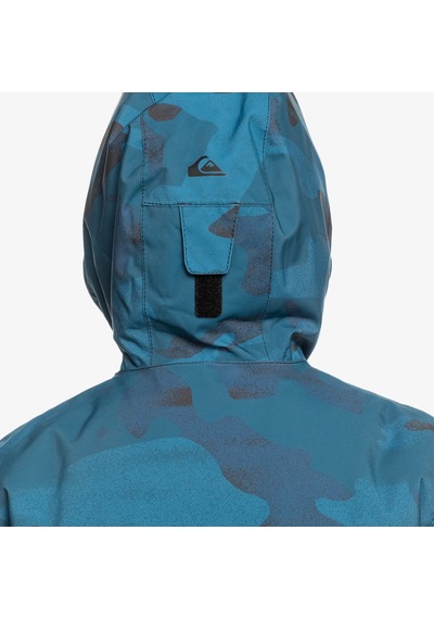 Quiksilver Mission Printed Youth Erkek Çocuk Mavi Snowboard Ceketi Bsm5