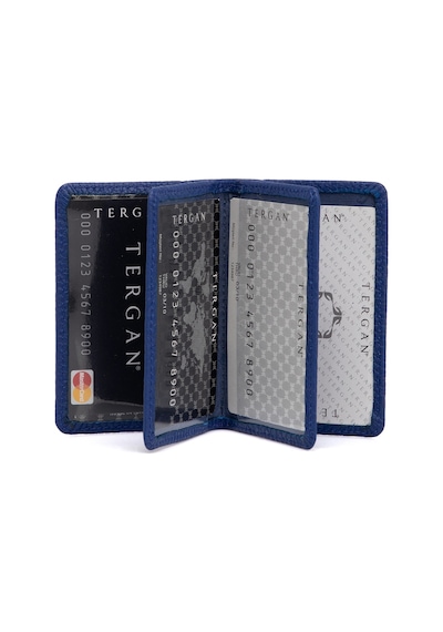 Tergan Saks Mavi Deri Unisex Kredi Kartlık 01601H0Y