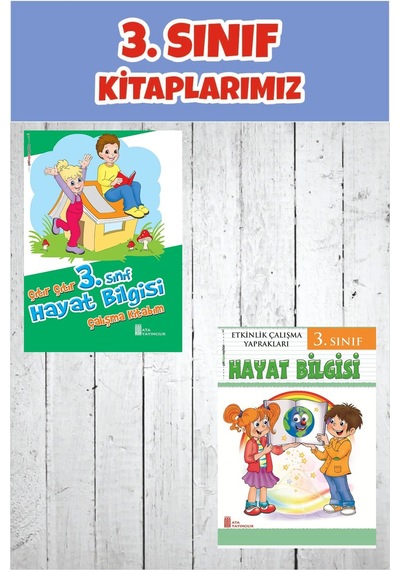 3.sınıf Hayat Bilgisi Çalışma Kitabım+etkinlik Çalışma Yaprakları