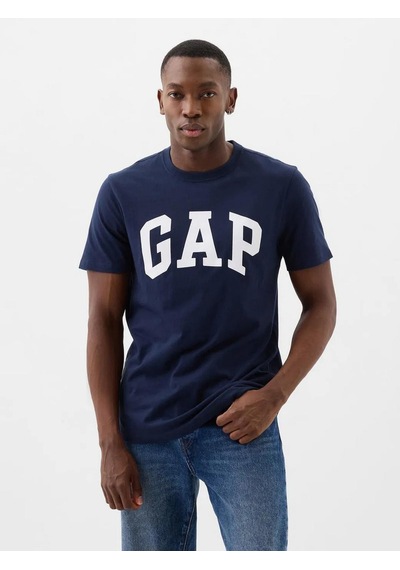 Gap 856659004 V-everyday Soft Basic Logo T Erkek Tişört Lacivert