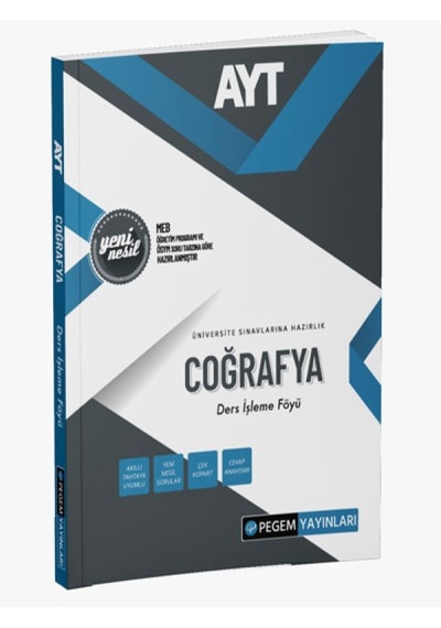 AYT Coğrafya Ders İşleme Föyü -  Pegem Akademi Yayıncılık