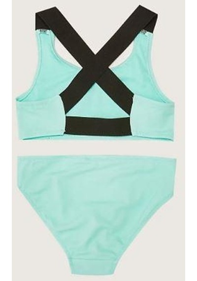 Deep Beach Yazı Baskılı Kız Çocuk Bikini Takım Db200773bt 001