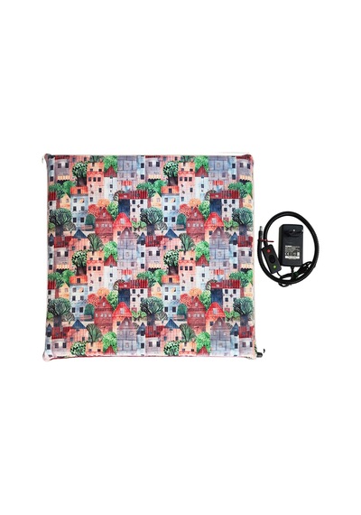 Kedi Minderi Isıtmalı Model 45x45cm 12v Adaptörlü Su Geçirmez Kdtes77