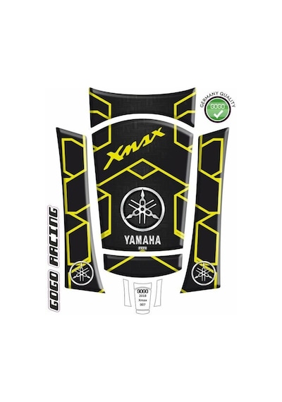 Yamaha Xmax 2018 - 2022 Uyumlu Tank Pad 013 Çok Renkli