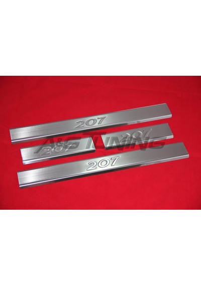 Peugeot 207 Krom Kapı Eşiği Takımı 2006-2012 Paslanmaz Çelik N11.3932