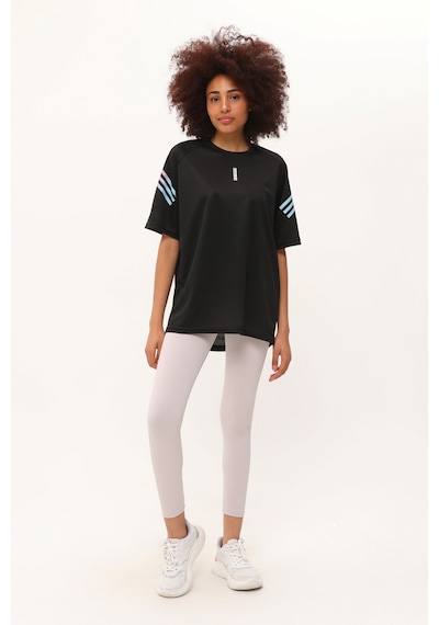 Genius Store Kadın Spor Tişört Baskılı Fitness Antrenman Fit Si