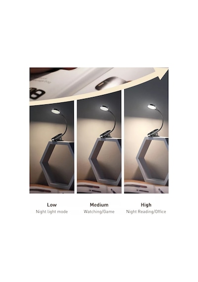 Baseus Baseus Klipsli Led Mini Lamba 205950407 Siyah